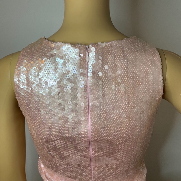 Vintage Oscar de la renta pink sequin tank top! - Picture 8 of 11